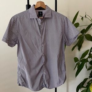 De Im & Flower Men’s Short-Sleeve Button-Up Shirt